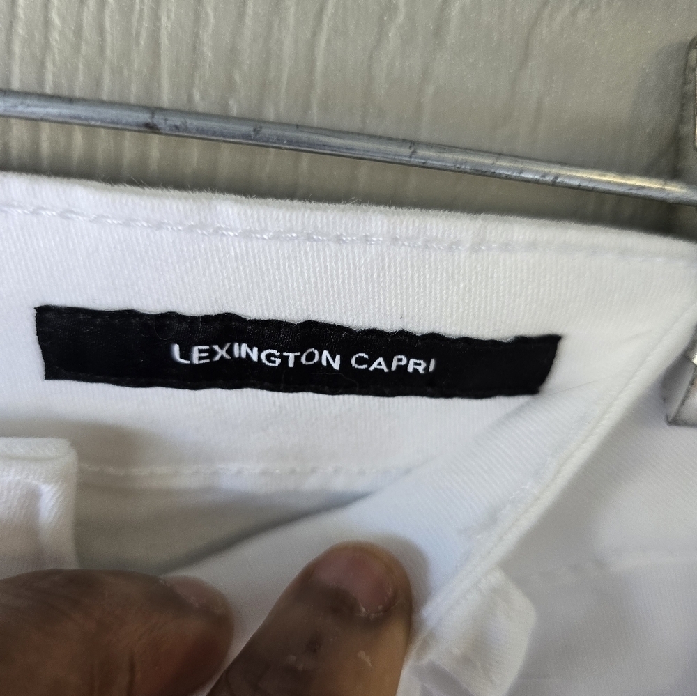 Jones New York Lexington Capri Jeans Sz 12 White Women Sculpt Shaper 34x24 - Picture 8 of 14